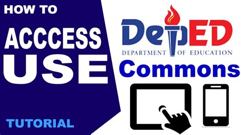 HOW TO access and use DepEd Commons .